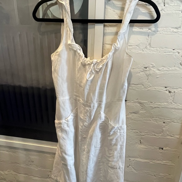 Reformation white linen mini dress - Picture 3 of 5